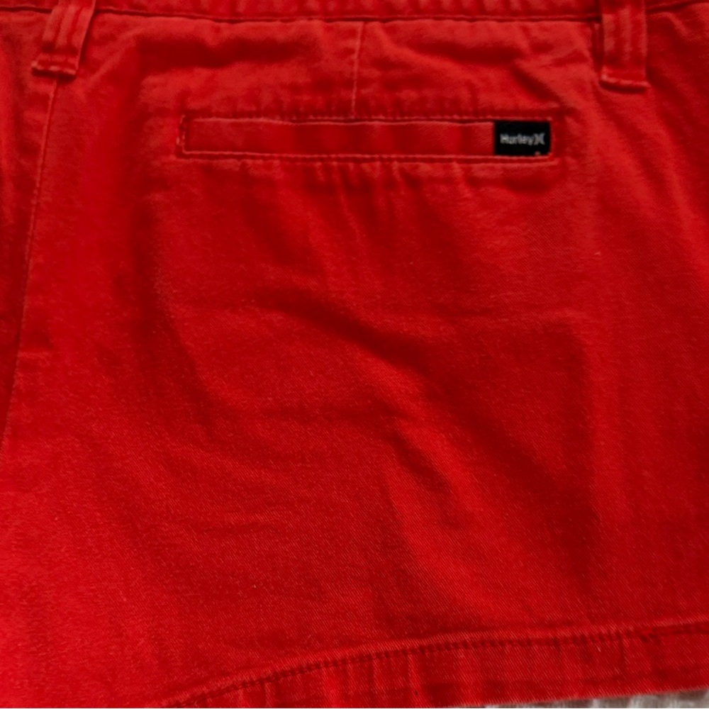 Hurley Women's Lowrider Orange-Red Shorts EUC 13 - Picture 13 of 13